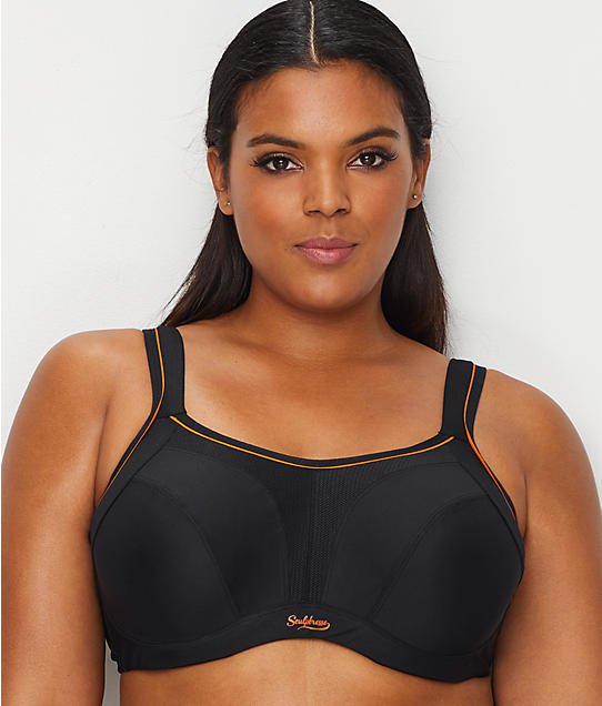 Panache Women's Plus-Size Non Wired Sports Bra, Black